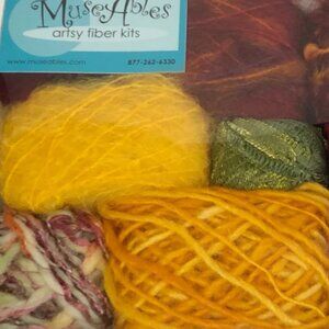2 kits - Museables Artsy Fiber Kit for scarf making or table runner
